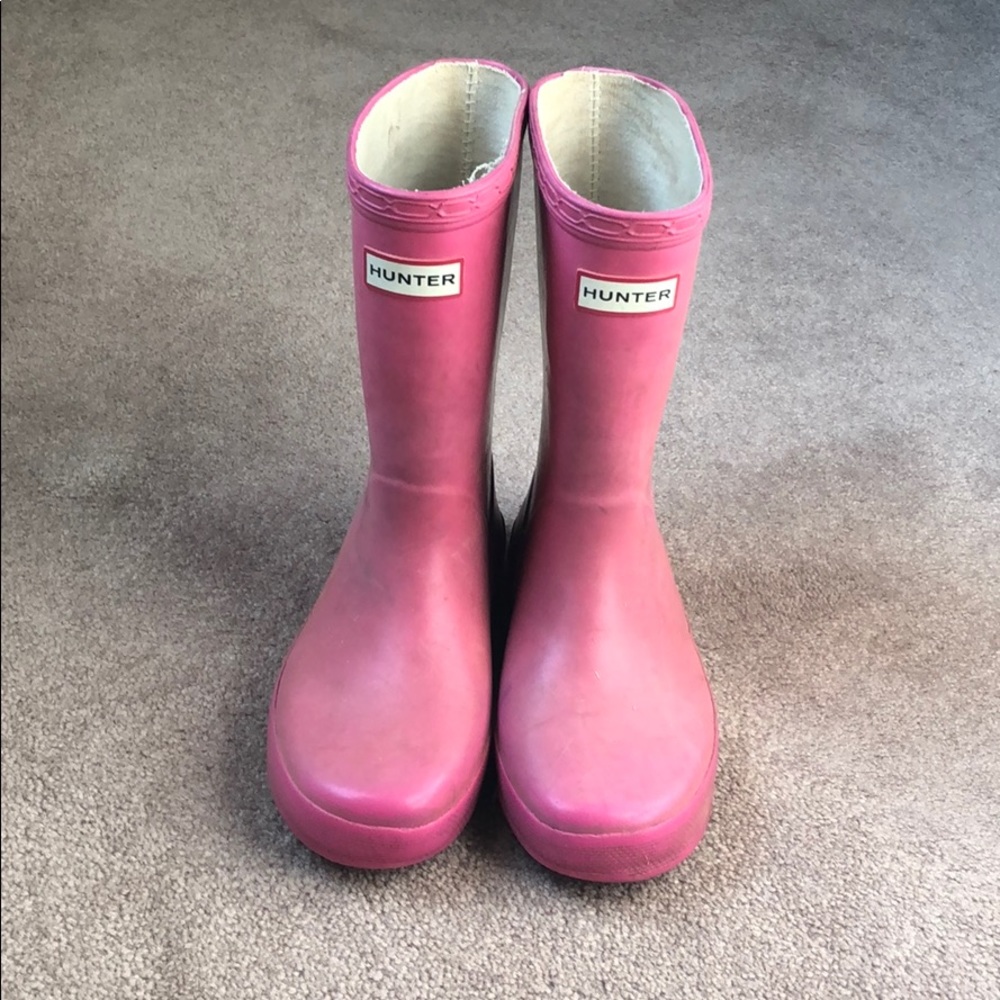 Hunter pink boots